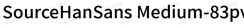 SourceHanSans Medium-83pv-RKSJ-H字体转换